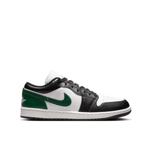Air Jordan 1 Low Men's Basketball Shoes - Black/Summit White-Gorge Green