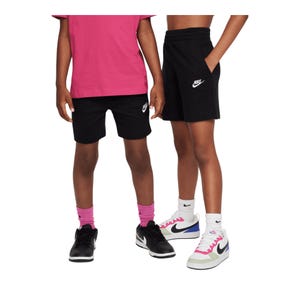 Sportswear Club Big Kids' 6" Knit Shorts - BLACK/WHITE